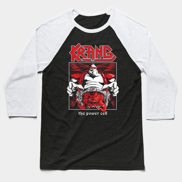 Metal Krang Baseball T-Shirt by DraculaByte